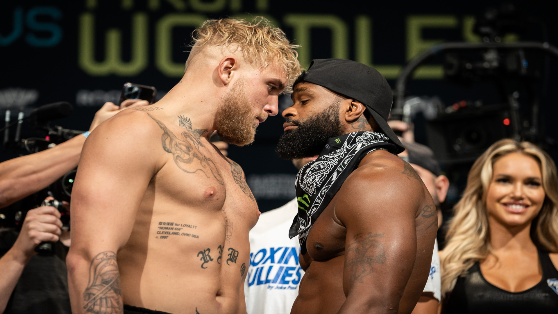Jake Paul vs Tyron Woodley Did Woodley get a Jake Paul tattoo after their  first fight The story so far between the rematching rivals  DAZN News US